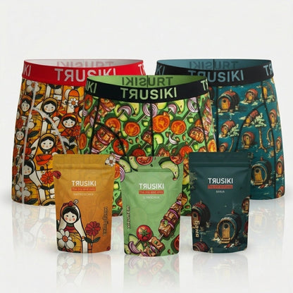Boxershorts 3er-Design-Bundle | Originelles Geschenk für Männer – TRUSIKI